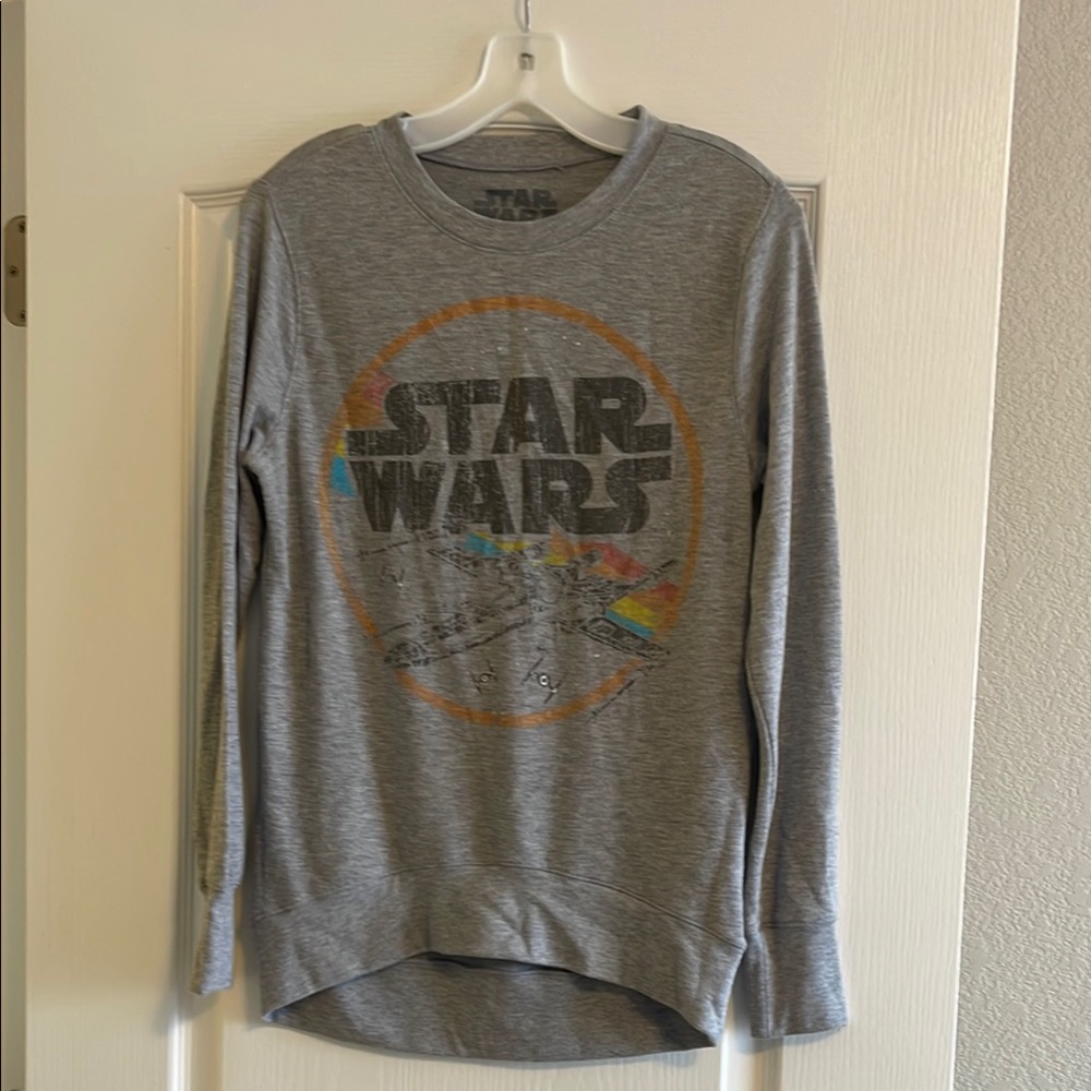 Star Wars Gray Womens Long Sleeve Sweatshirt